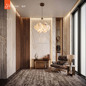 <b>Modern</b> Round New <b>Led</b> Alabaster <b>Ceiling</b> Lamp for Living Room Postmodern Master Bedroom Brass Spanish Marble <b>Ceiling</b> <b>Light</b> - Product Image 2