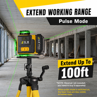 Niveau laser à faisceau vert 16 lignes en gros, auto-nivelant, pour la construction, outil de mesure, OEM ODM disponible
