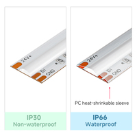 Bande LED adressable FCOB RGBCCT SPI WS2811 IC 10mm DC24V 5m 840 LED avec effet de poursuite RGB et blanc réglable