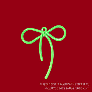 Zinc Alloy Ribbon Bow DIY Jewelry Findings For Earring Making Spring 2026 Dongguan Made FT192 - Product Image 5