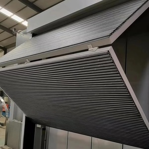 Design de gril moderne Pliable vers le haut en aluminium Portes de garage sectionnelles pliantes coupe-vent - Product Image 1