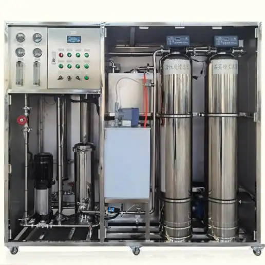 500 LPH eau potable minérale pure RO processeur/système de purification par osmose inverse