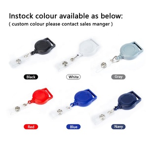 25mm Longe Rétractable Badge Bobine avec Vinyle En Plastique ID Sangle <span class=keywords><strong>Yoyo</strong></span> Cou Corde Porte-Badge Clip En Gros - Product Image 3