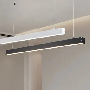 Высокопроизводительный Светодиодный линейный свет, индивидуальный светодиодный подвесной светильник для офисной зоны