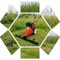 Tondeuse autoportée pour parcours de golf, moteur essence 212cc, largeur de coupe 80-120cm, hauteur réglable 1-8cm, pneus pleins pour fairway