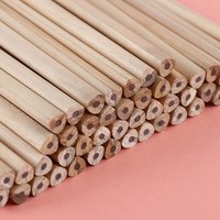 Crayons en bois de peuplier écologiques, naturels, ronds, hexagonaux, triangulaires, HB, à prix abordable