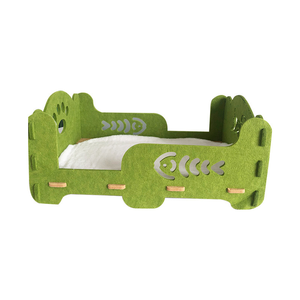 ที่นอนแมวแบบกันเสียง ทำจากขนสัตว์ นุ่ม ด้านข้างเป็นผ้า สามารถพับเก็บได้ เป็นมิตรกับสิ่งแวดล้อม ถอดซักได้ สะดวกสบาย กันลื่น ประหยัดพื้นที่ ลายแมวน่ารัก - Product Image 2