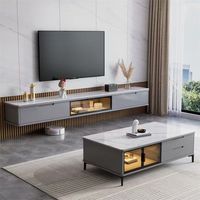 Support TV électrique en bois de luxe pour chambre et salon, design contemporain mural, prix d'usine en gros