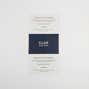 Cartes de remerciement de haute qualité, écologiques, en papier couché coloré, avec enveloppe, estampillage or, logo personnalisé, pour entreprises - Product Image 6