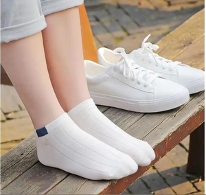 I-0031 10 Pairs/lot Women Men's <b>Socks</b> Summer <b>Fashion</b> Striped Boat <b>Sock</b> Slippers Short Ankle <b>Socks</b> - Product Image 2