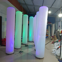 Colonne de pilier LED gonflable personnalisée pour la décoration extérieure des fêtes de mariage
