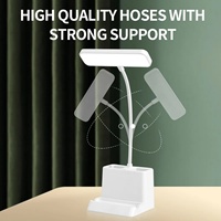 Lampe de table LED intelligente, portable, réglable et pliable avec charge sans fil, protection des yeux, lumière de lecture