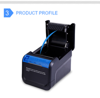 ACE V1H Printer 500mm 3 inci, mesin Printer Pos termal 80mm Printer penerimaan Pos kecepatan tinggi