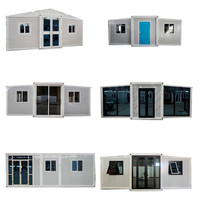 Özel Prefabrik 20 Fit 40 Fit Konteyner Genişletilebilir Ev İki Yatak Odalı Prefabrik Açık Hava Katlanır Ev İnşaatı Emlak