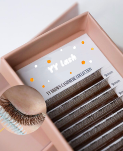 Etiquetas personalizadas YY Extensión de pestañas C D Curl YY Pestañas Extensiones de pestañas de alta calidad Etiqueta privada YY Lash - Product Image 6