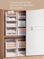 Étagère de rangement pour chambre à coucher en plastique, type tiroir, panier de rangement, tri des vêtements, étagère de rangement pour dortoir, vente chaude