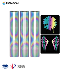 <span class=keywords><strong>Film</strong></span> de transfert de chaleur réfléchissant arc-en-ciel Rouleau de vinyle Matériel d'impression <span class=keywords><strong>Film</strong></span> de transfert de chaleur en vinyle HTV personnalisé Rouleau PET - Product Image 1