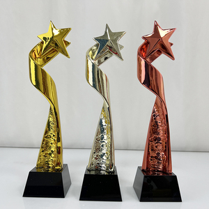 MH-NJ00742 Trofeo a <span class=keywords><strong>Stella</strong></span> in Resina Oro Argento Rame, Regali Souvenir, Trofeo in Cristallo Personalizzato, Premi Creativi Incisi - Product Image 5