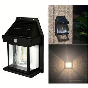 Lámpara de pared LED solar impermeable de alta calidad y bajo precio Luz de inducción de pared de jardín solar para exteriores - Product Image 5