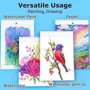 Bloc <span class=keywords><strong>de</strong></span> papier <span class=keywords><strong>aquarelle</strong></span> à pression à froid 200 g/m² 300 g/m², <span class=keywords><strong>carnet</strong></span> <span class=keywords><strong>de</strong></span> croquis, bloc <span class=keywords><strong>de</strong></span> médias mixtes pour <span class=keywords><strong>voyage</strong></span>, pour la peinture artistique <span class=keywords><strong>et</strong></span> le <span class=keywords><strong>dessin</strong></span> - Product Image 4