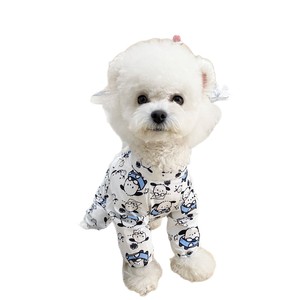 Pet Dog Dustproof Walking Pants Cute Animal Pattern Polyester Small Leg Protectors For Bichon Frise Teddy Dogs - Product Image 3