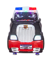 Manège pour enfants Highway 4x4 en fibre de verre, à monnayeur, avec jeu vidéo et balançoire, pour aire de jeux intérieure, 1 an, anglais