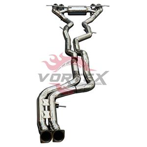 Sistema de Escape Catback Vortex SS304 para BMW M2 F87 N55 3.0T 2014-2018, Sistema Valvetronic con Puntas Cuádruples en Negro Brillante, Alto Rendimiento - Product Image 4