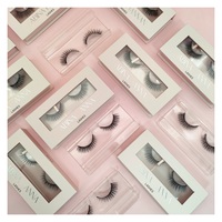 Productos de belleza de etiqueta privada Pestañas postizas Pestañas naturales Pestañas de tira completa