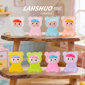Lanshuo Mini Resin <b>Dolls</b> 3D Cartoon Figures DIY Jewelry <b>Accessories</b> For Kids Craft Toy - Product Image 1