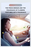 Diffuseur de voiture liquide de luxe aux huiles essentielles naturelles 160 ml en verre cristal, parfum longue durée, sûr pour les aérateurs, non toxique