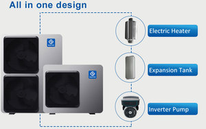 Pompe à chaleur monobloc air-eau Nulite New Energy Sweden EVI 16 kW 20 kW 30 kW R32 pour système de chauffage domestique Wifi EVI Inve - Product Image 4