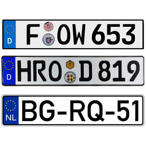 Placa <span class=keywords><strong>de</strong></span> <span class=keywords><strong>matrícula</strong></span> <span class=keywords><strong>de</strong></span> coche <span class=keywords><strong>de</strong></span> número <span class=keywords><strong>de</strong></span> aluminio reflectante europeo <span class=keywords><strong>de</strong></span> motocicleta <span class=keywords><strong>de</strong></span> aluminio personalizado - Product Image 5