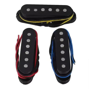 Micro de guitare électrique ST noir de haute qualité avec barre céramique décalée - Product Image 6
