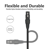 Câble Xlr vers Xlr 3m 5m 10m 20m connecteur de câble de Microphone Audio professionnel 3 broches mâle et femelle Microphone câble Xlr