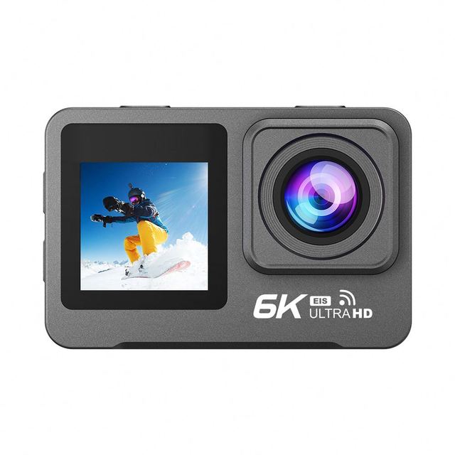 Latest UHD Sports Action Camera Hot Selling 6k Wifi 1080p FHD Touch Screen Dual Screens Waterproof Function Sport Action Camera