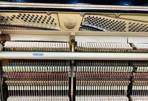 Piano droit d'occasion le plus vendu avec plancher de sonorisation en bois véritable, 88 touches, élégant pour école et académie, modèle BL61, plancher de sonorisation complet - Product Image 2
