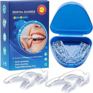 Natural no tóxico de grado alimenticio de plástico Niti de acero inoxidable ortodoncia Dental Anti-molienda dientes protectores eléctricos - Product Image 2