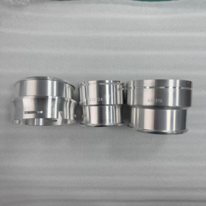 ชิ้นส่วนอะแดปเตอร์ท่อร่วมไอดีสแตนเลส ผลิตด้วยเครื่อง CNC สำหรับงานตัดลวดด้วยไฟฟ้า (Wire EDM)  บูชตัวเรือนลิ้นปีกผีเสื้อ ความแม่นยำสูง - Product Image 1