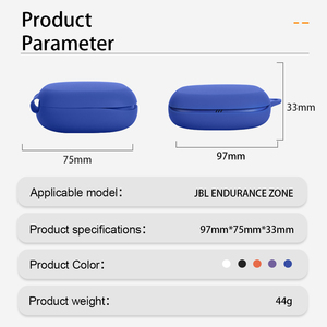 Funda protectora para auriculares, funda de silicona para auriculares <span class=keywords><strong>JBL</strong></span> <span class=keywords><strong>ENDURANCE</strong></span> ZONE, carcasa para auriculares inalámbricos TWS, para airpods Pro Cover - Product Image 5