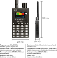 Stylo espion G318+ avec caméra cachée, détecteur de signaux RF anti-espionnage 2G 3G 4G