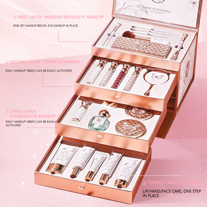 Caja de regalo cosmética para el cuidado de la piel, maquillaje de gama completa para principiantes y vacaciones, juego de maquillaje imprescindible, 22 Uds. - Product Image 3