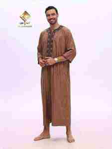 Robe arabe haut de gamme pour homme, collection 2025, en tissu doux et anti-boulochage, pour des journées lumineuses - Product Image 5