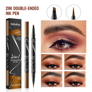 Crayon pour les yeux noir à double embout à quatre pointes, crayon pour les <span class=keywords><strong>sourcils</strong></span> imperméable, microblading, crayon pour les <span class=keywords><strong>sourcils</strong></span> longue durée, marque privée - Product Image 2