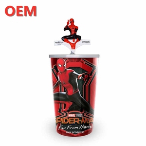 OEM Tùy Chỉnh DC Rơm Phim Hoạt Hình Uống Cup Keychain Phụ Kiện - Product Image 4