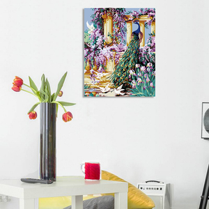 All'ingrosso Kit fai da te disegno animale Set per adulti <span class=keywords><strong>pavone</strong></span> acrilico vernice personalizzata pittura per Kit numerico - Product Image 3