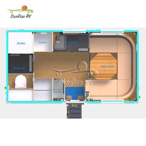 SUNRISE RV AU/EU Standard 4X4 <span class=keywords><strong>Camion</strong></span> Camper Camping-car double cabine Hors Route Box Expédition <span class=keywords><strong>Camion</strong></span> Camper avec toilette à vendre - Product Image 2