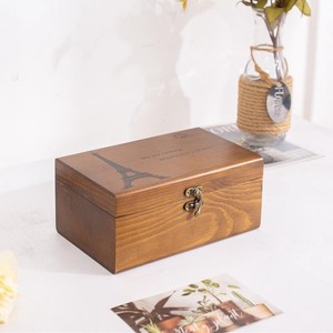 Wooden <b>Sewing</b> <b>Box</b> With Lid Square Portable Storage <b>Box</b> For Needlework Home Use Engraved Design Custom Made - Product Image 1