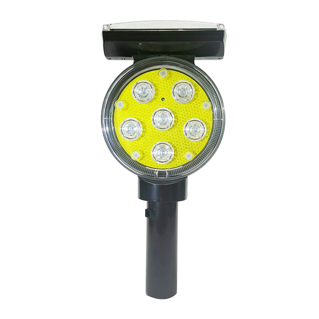 Factory Price 8pcs LED Solar Smart GPS System Traffic Safety Road Warning Signal Light Contour  Light with Light Control Switch