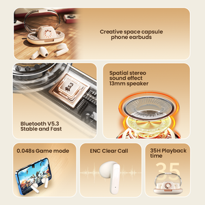 SIBYL privé rose mignon Design de mode TWS écouteurs boîte de charge téléphone sans fil stéréo étanche écouteurs avec Microphone - Product Image 4