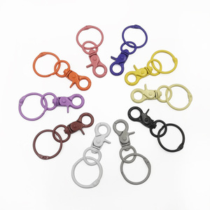 Anillas Redondas de Aleación de Zinc Coloridas con Gancho y Bucle para Joyería, Bolsos, Colgantes para Perros, Primavera 2023 - Product Image 1